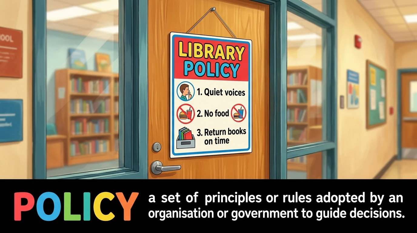 English Illustration for policy
